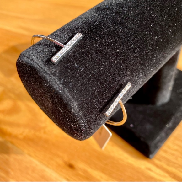 Cubic Zirconium Silver Color Bracelet - Picture 1 of 5